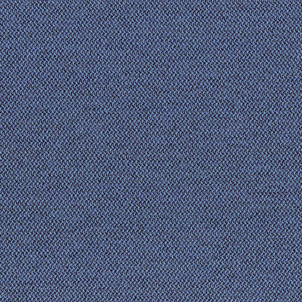 Eine Nahaufnahme eines strapazierfähigen, strukturierten Stoffmusters in tiefblauer Farbe, das ein dichtes, gleichmäßiges Webmuster zeigt, das sich für die Polsterung von Möbeln wie Stühlen, Sofas oder als Akzente für die Inneneinrichtung eignet.